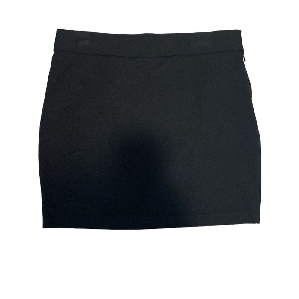 Black mini skirt
